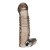 Дымчатая насадка на пенис с вибрацией  Vibrating Penis Enhancing Sleeve Extension - 13,3 см. - BlueLine - в Балаково купить с доставкой