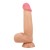 Телесный фаллоимитатор с эффектом скользящей кожи - 21,8 см. - Baile