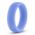 Голубое люминесцентное кольцо Silicone Glo Cock Ring - Blush Novelties - в Балаково купить с доставкой