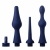 Набор из 3 универсальных насадок для анального душа Universal 3 Piece Silicone Enema Attachment Set - XR Brands - купить с доставкой в Балаково
