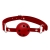 Красный кляп-шар Discretion на регулируемых ремешках - Adrien Lastic - купить с доставкой в Балаково