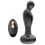 Черный массажер простаты с вибрацей и возвратно-поступательными движениями - Boys of Toys - в Балаково купить с доставкой