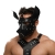 Черная кожаная маска «Собака» - Crazy Handmade - купить с доставкой в Балаково