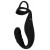 Черное эрекционное кольцо со стимуляцией промежности и анальной пробкой Cock Ring with RC Prostate Plug - Orion - в Балаково купить с доставкой