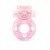 Розовое эрекционное виброкольцо в форме мишки - 1137 - в Балаково купить с доставкой