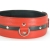 Черно-красный кожаный ошейник увеличенного размера - БДСМ Арсенал - купить с доставкой в Балаково