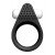 Чёрное эрекционное кольцо LIT-UP SILICONE STIMU RING 1 BLACK - Dream Toys - в Балаково купить с доставкой