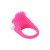 Розовое эрекционное кольцо с щеточкой LIT-UP SILICONE STIMU RING 5 - Dream Toys - в Балаково купить с доставкой