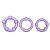 Набор из 3 фиолетовых эрекционных колец Stay Hard Beaded Cockrings - Blush Novelties - в Балаково купить с доставкой