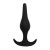 Чёрная анальная пробка Smooth - 12,5 см. - Lola Games