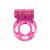 Розовое эрекционное кольцо с вибрацией Rings Axle-pin - Lola Games - в Балаково купить с доставкой