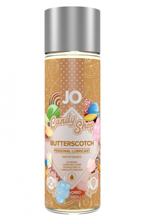 Смазка на водной основе Candy Shop Butterscotch с ароматом ирисок - 60 мл. - System JO - купить с доставкой в Балаково