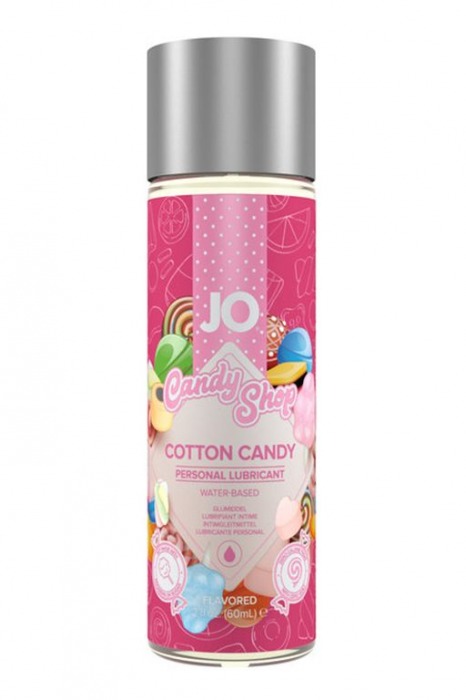 Смазка на водной основе Candy Shop Cotton Candy с ароматом сладкой ваты - 60 мл. - System JO - купить с доставкой в Балаково
