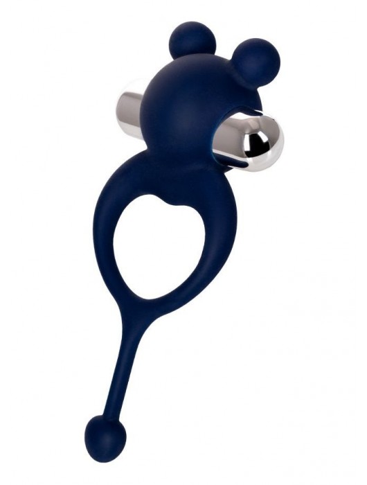 Синее виброкольцо с хвостиком JOS MICKEY - JOS - в Балаково купить с доставкой