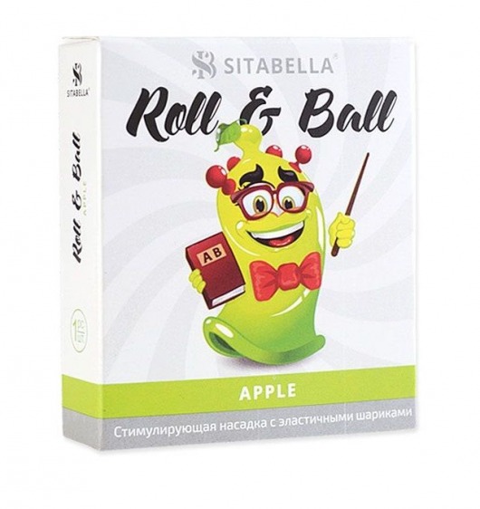 Стимулирующий презерватив-насадка Roll   Ball Apple - Sitabella - купить с доставкой в Балаково
