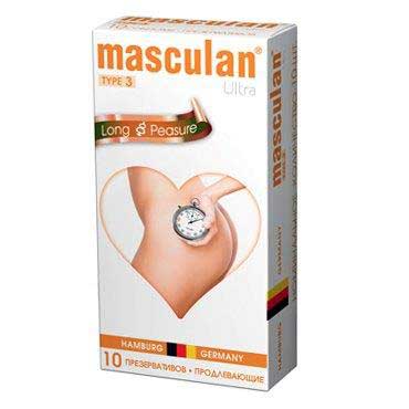 Розовые презервативы Masculan Ultra Long Pleasure с колечками, пупырышками и продлевающим эффектом - 10 шт. - Masculan - купить с доставкой в Балаково