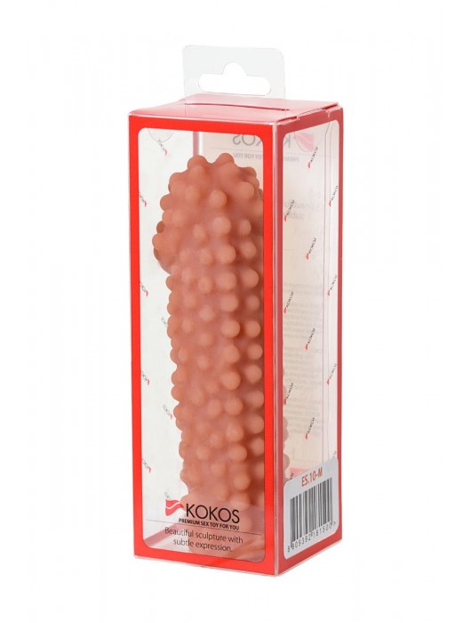 Телесная насадка на фаллос с бугорками KOKOS Extreme Sleeve 10 - 15,8 см. - KOKOS - в Балаково купить с доставкой