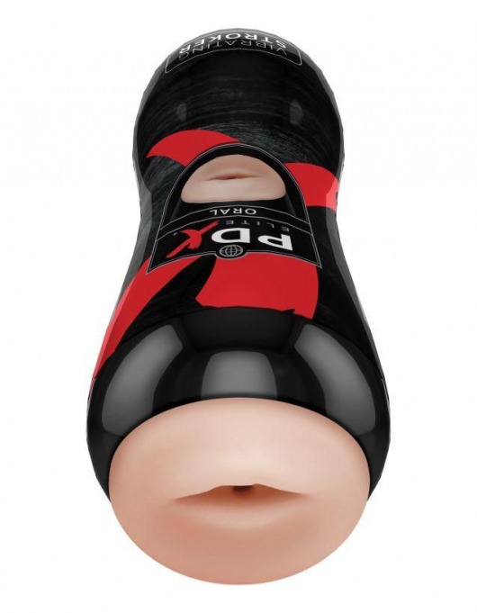 Мастурбатор-ротик Vibrating Oral Stroker - Pipedream - в Балаково купить с доставкой