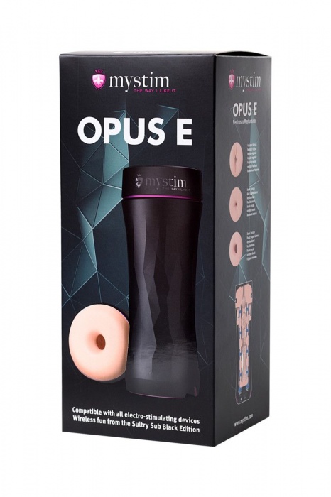 Мастурбатор-анус Opus E Donut с возможностью подключения электростимуляции - MyStim - купить с доставкой в Балаково