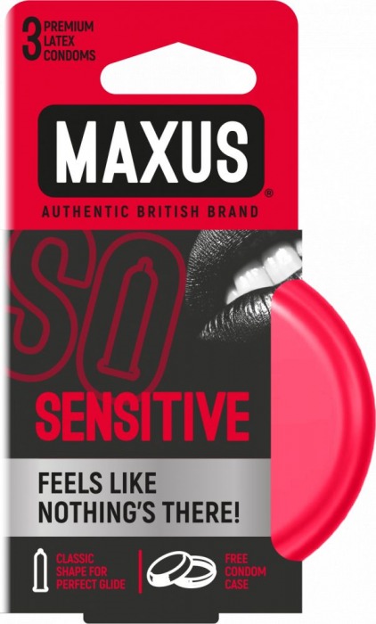 Ультратонкие презервативы в железном кейсе MAXUS Sensitive - 3 шт. - Maxus - купить с доставкой в Балаково