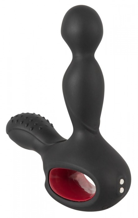 Черный вибромассажер простаты с нагревом и ротацией Prostate Plug - 14,5 см. - Orion - в Балаково купить с доставкой