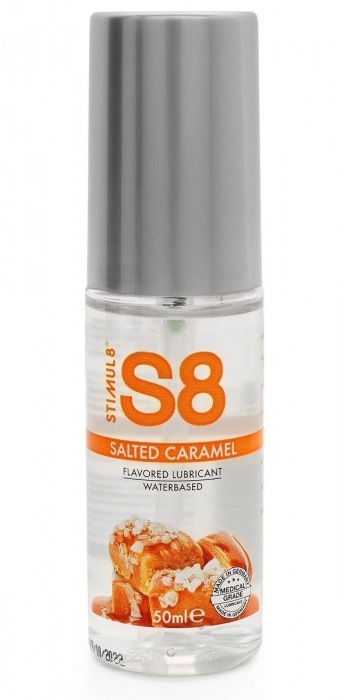 Лубрикант S8 Flavored Lube со вкусом солёной карамели - 50 мл. - Stimul8 - купить с доставкой в Балаково