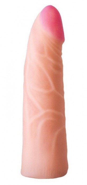 Фаллическая насадка на трусики харнесс - 17,5 см. - LOVETOY (А-Полимер) - купить с доставкой в Балаково