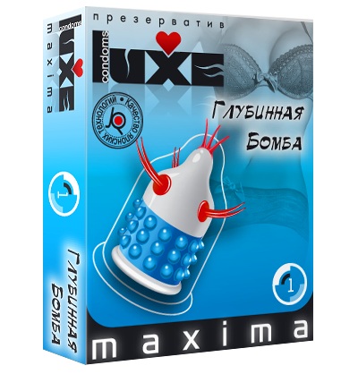 Презерватив LUXE Maxima  Глубинная бомба  - 1 шт. - Luxe - купить с доставкой в Балаково