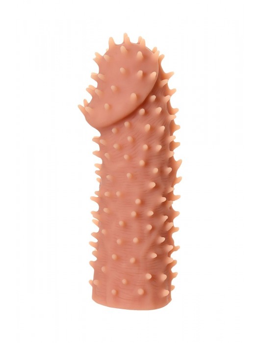 Телесная реалистичная насадка KOKOS Extreme Sleeve 07 с дополнительной стимуляцией - 12,7 см. - KOKOS - в Балаково купить с доставкой