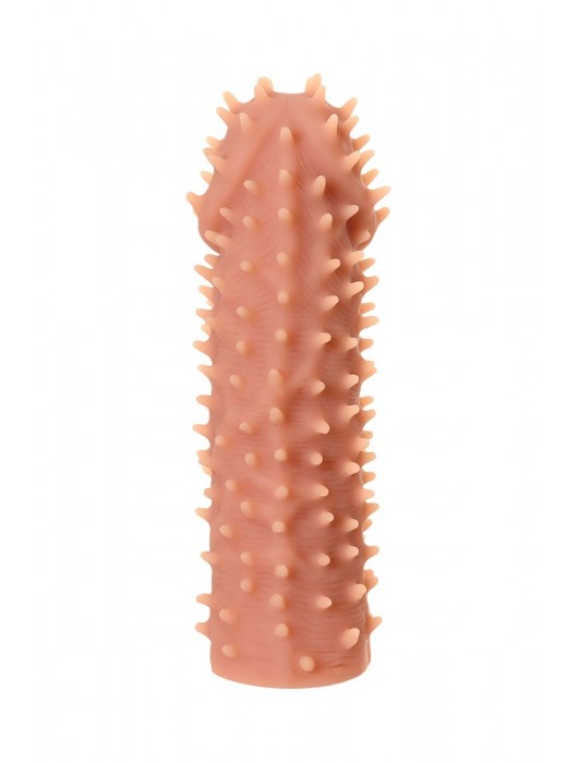 Телесная реалистичная насадка KOKOS Extreme Sleeve 07 с дополнительной стимуляцией - 12,7 см. - KOKOS - в Балаково купить с доставкой