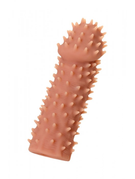 Телесная реалистичная насадка KOKOS Extreme Sleeve 07 с дополнительной стимуляцией - 12,7 см. - KOKOS - в Балаково купить с доставкой