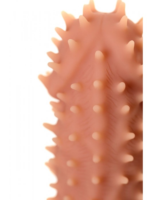 Телесная реалистичная насадка KOKOS Extreme Sleeve 07 с дополнительной стимуляцией - 12,7 см. - KOKOS - в Балаково купить с доставкой