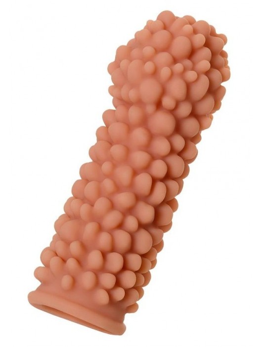 Телесная реалистичная насадка KOKOS Extreme Sleeve 08 с дополнительной стимуляцией - 12,7 см. - KOKOS - в Балаково купить с доставкой