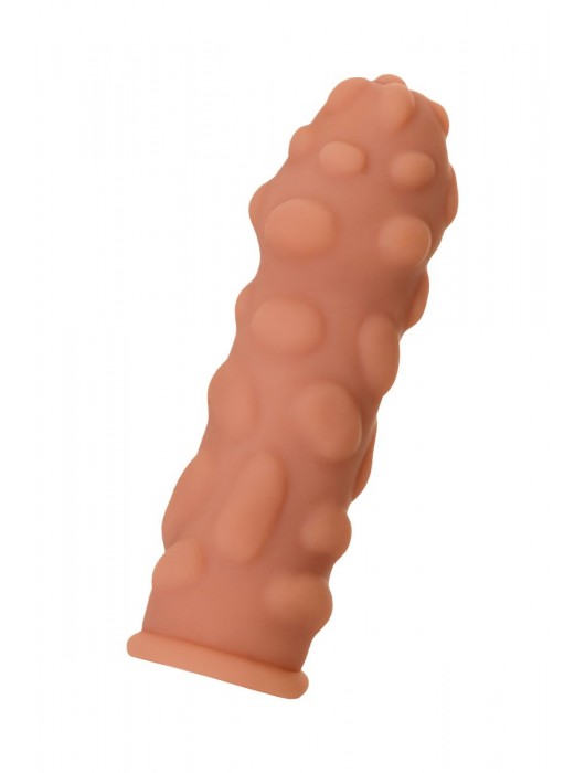 Телесная реалистичная насадка KOKOS Extreme Sleeve 11 с дополнительной стимуляцией - 12,7 см. - KOKOS - в Балаково купить с доставкой