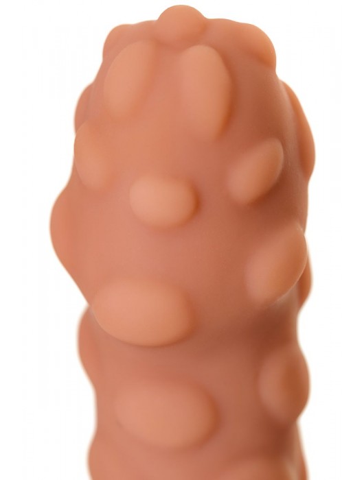 Телесная реалистичная насадка KOKOS Extreme Sleeve 11 с дополнительной стимуляцией - 12,7 см. - KOKOS - в Балаково купить с доставкой