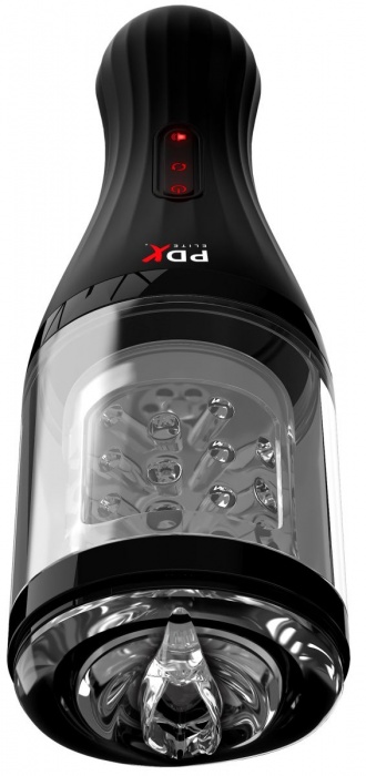 Прозрачный мастурбатор-ротатор с голосовым сопровождением Talk Dirty Rotobator - Pipedream - в Балаково купить с доставкой