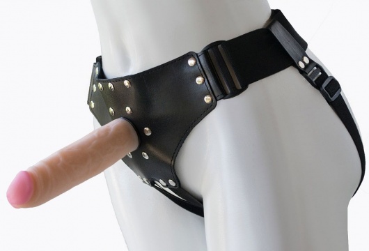 Женский мягкий пояс с насадкой Classic lux-ГЕРЦОГ - 18,2 см. - LOVETOY (А-Полимер) - купить с доставкой в Балаково