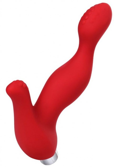 Красный силиконовый вибростимулятор простаты Proman - 12,5 см. - ToyFa - в Балаково купить с доставкой