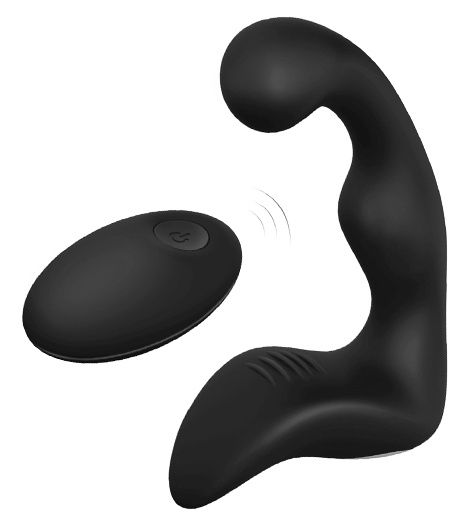 Черный вибромассажер простаты REMOTE BOOTY PLEASER - Dream Toys - в Балаково купить с доставкой