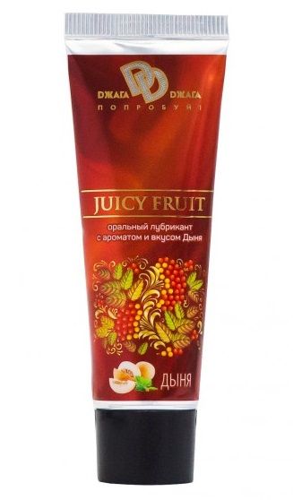 Интимный съедобный лубрикант JUICY FRUIT с ароматом дыни - 30 мл. - БиоМед - купить с доставкой в Балаково