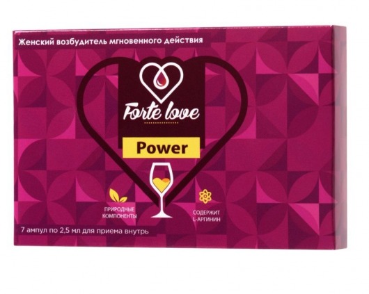Женский возбудитель мгновенного действия Forte Love Power - 7 ампул (2,5 мл.) - Капиталпродукт - купить с доставкой в Балаково
