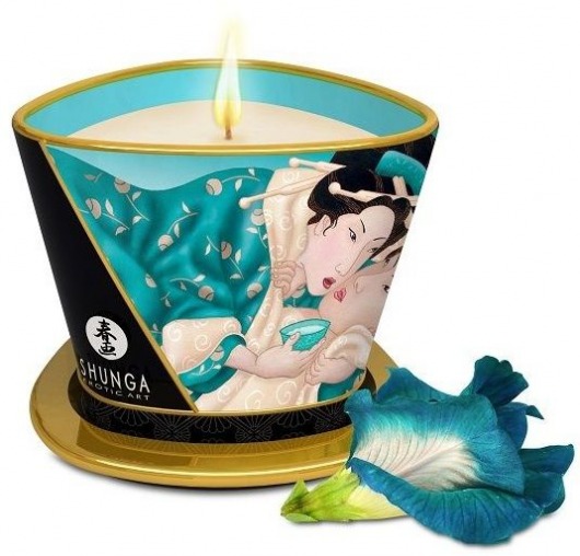 Массажная свеча Island Blossoms - 170 мл. - Shunga - купить с доставкой в Балаково
