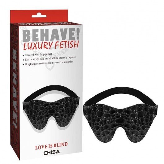 Черная маска на глаза Behave - Chisa - купить с доставкой в Балаково