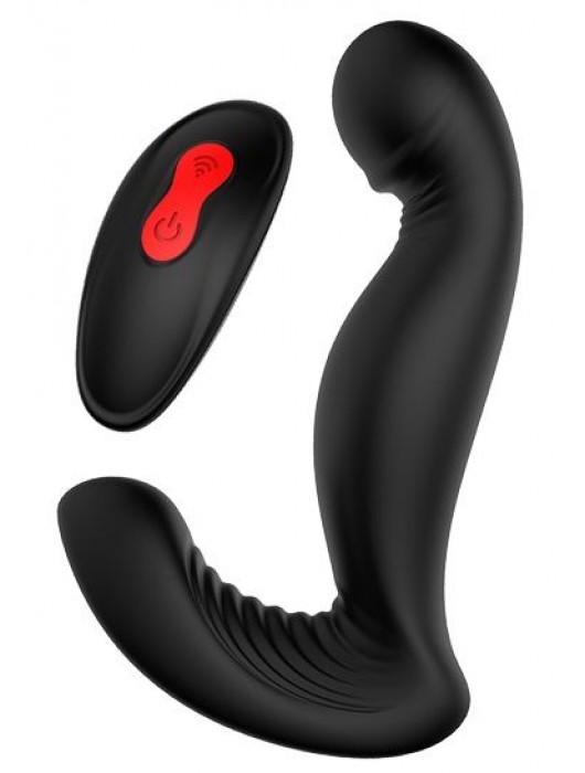 Черный вибромассажер простаты SWIRLING P-PLEASER - Dream Toys - в Балаково купить с доставкой