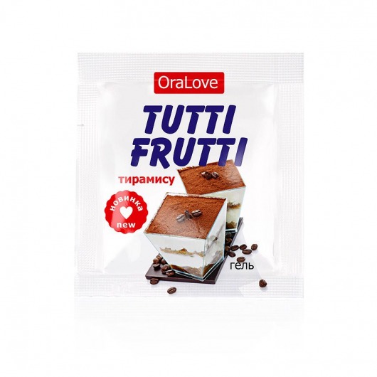 Пробник гель-смазки Tutti-frutti со вкусом тирамису - 4 гр. - Биоритм - купить с доставкой в Балаково