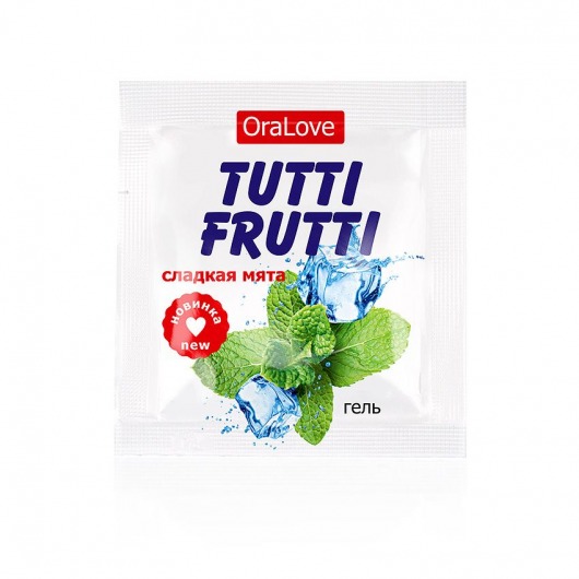 Пробник гель-смазки Tutti-frutti со вкусом мяты - 4 гр. - Биоритм - купить с доставкой в Балаково