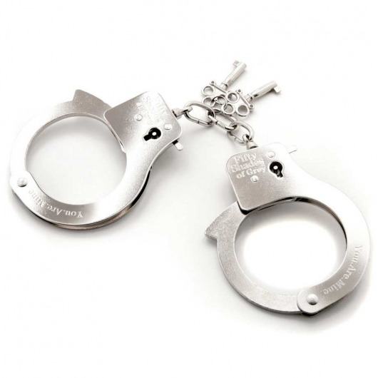 Металлические наручники Metal Handcuffs - Fifty Shades of Grey - купить с доставкой в Балаково