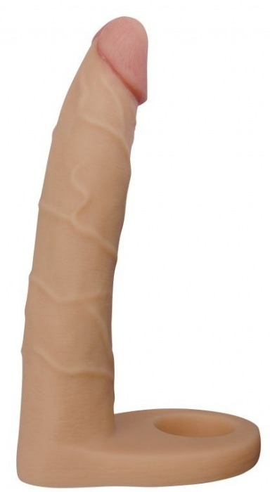 Телесная насадка-фаллоимитатор для двойного проникновения - 17 см. - Lovetoy - купить с доставкой в Балаково