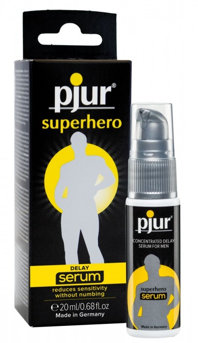 Сыворотка-пролонгатор pjur SUPERHERO Delay Serum - 20 мл. - Pjur - купить с доставкой в Балаково