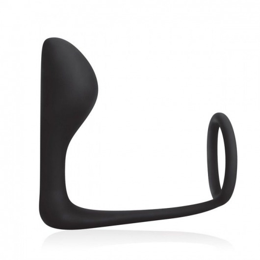 Стимулятор простаты с фиксацией эрекционным кольцом Prostate Gear - BlueLine - в Балаково купить с доставкой